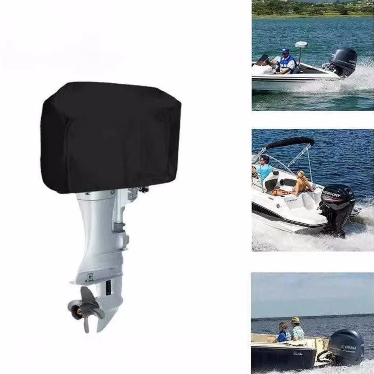 Waterproof Canvas Cover for Outboard Motor 100-150 HP
