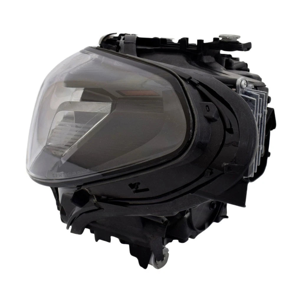Headlight Driver Side for BMW 530e/530e xDrive (2021–2023) CLX-M0-20-17752-90-CL360A50, BM2502202 LED Black With Bulbs