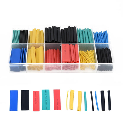 280pcs Cable Heat Shrink Tubing Sleeve Wire Wrap Tube Assortment W/ Box