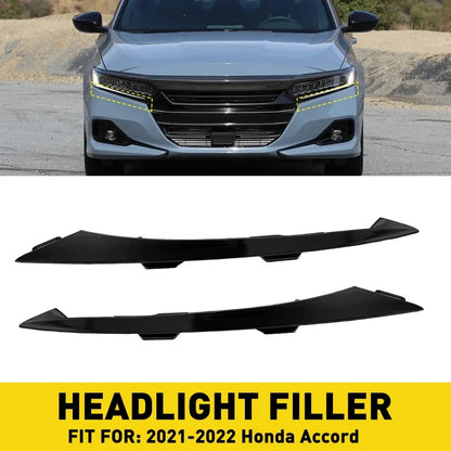 Pair Headlight Grille Lower Molding Trim for Honda Accord (2021–2022)