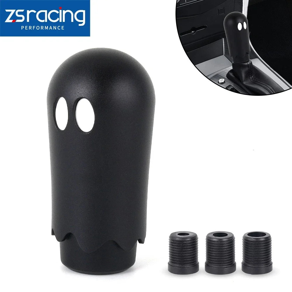 Universal Black Ghost Manual Gear Shift Knob Shifter (Universal Fit)