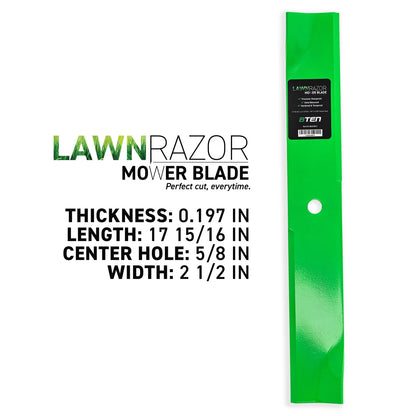9-Pack LawnRAZOR Mower Blades for Gravely Pro-Master 152Z 152i (03253800, AM104490, 038-3000-00, 050621)