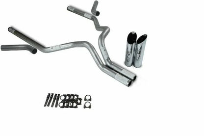 3" Dual Exhaust Kit for Dodge Ram 1500 (2019–2025) No Muffler Slash Tips