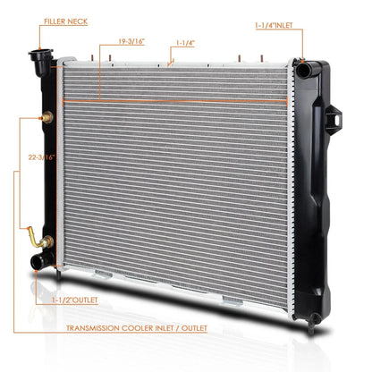 Aluminum Core Radiator for Jeep Grand Cherokee 4.0 AT (1993–1997) DPI-1396