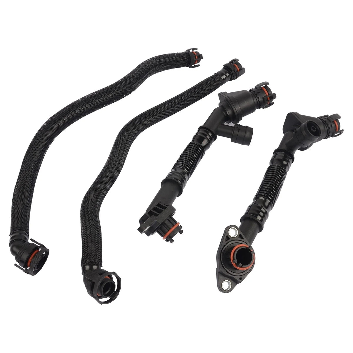 Set of 4 Breather Hoses for BMW 550i 650i 750i X5 X6 (2008–2016)
