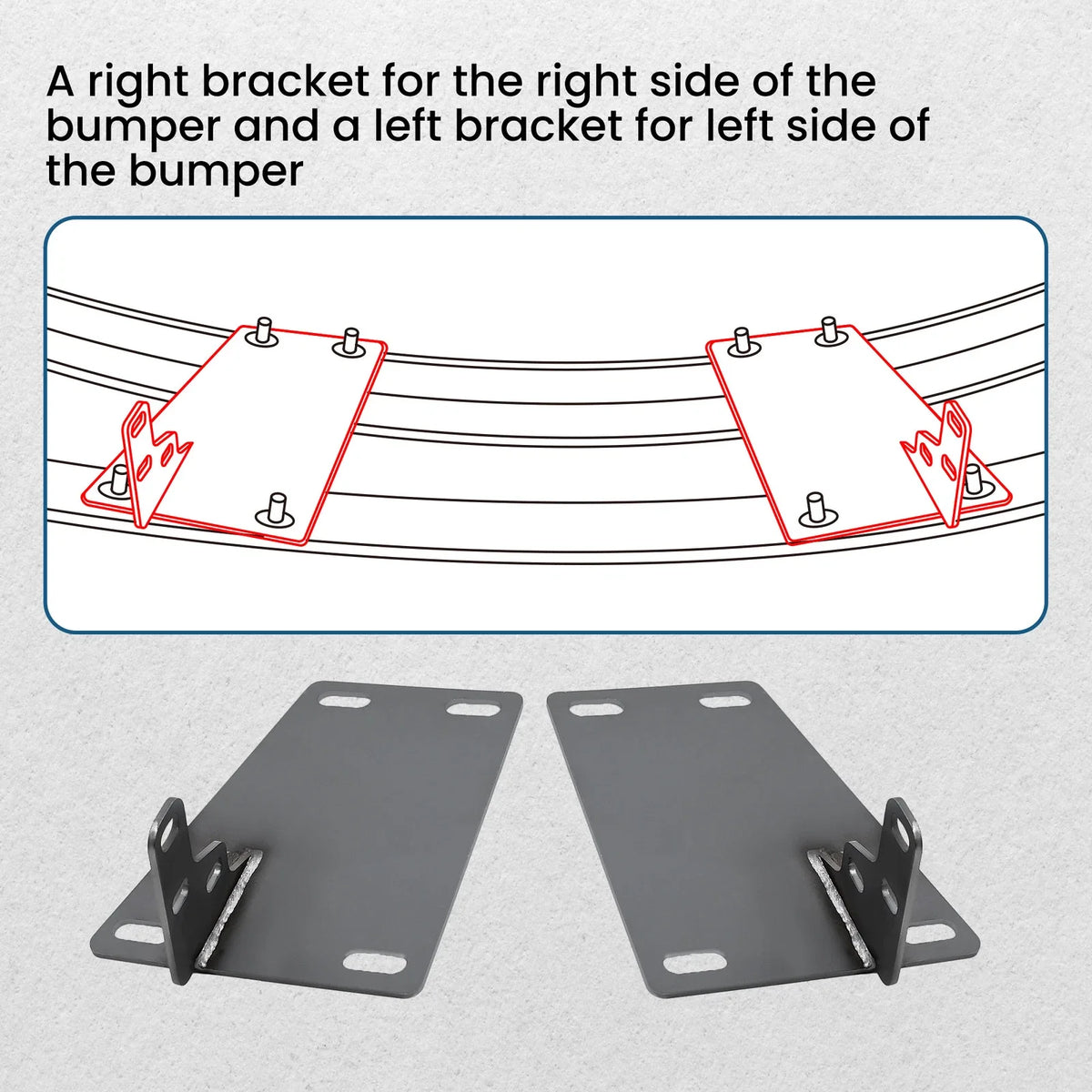 Bumper Conversion Brackets Pair for Dodge Ram 1500/2500 (1994–2001 to 2002–2008)