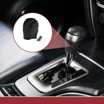1 Pc Gear Shift Knob Cover for Volkswagen Taos (2022–2023) Black Gray