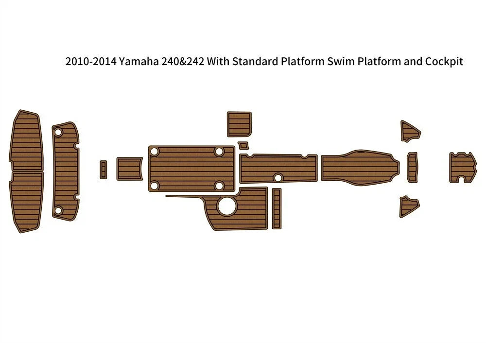 EVA Teak Flooring for Yamaha 240 & 242 (2010–2014)