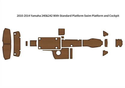 EVA Teak Flooring for Yamaha 240 & 242 (2010–2014)
