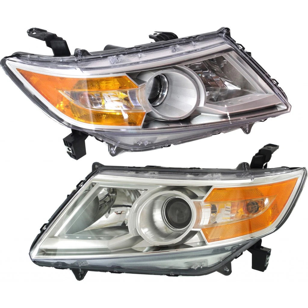 Headlight Assembly Pair for Honda Odyssey (2011–2013) PLX-M0-HD590-B001L-CL360A1, HO2502142, HO2503142
