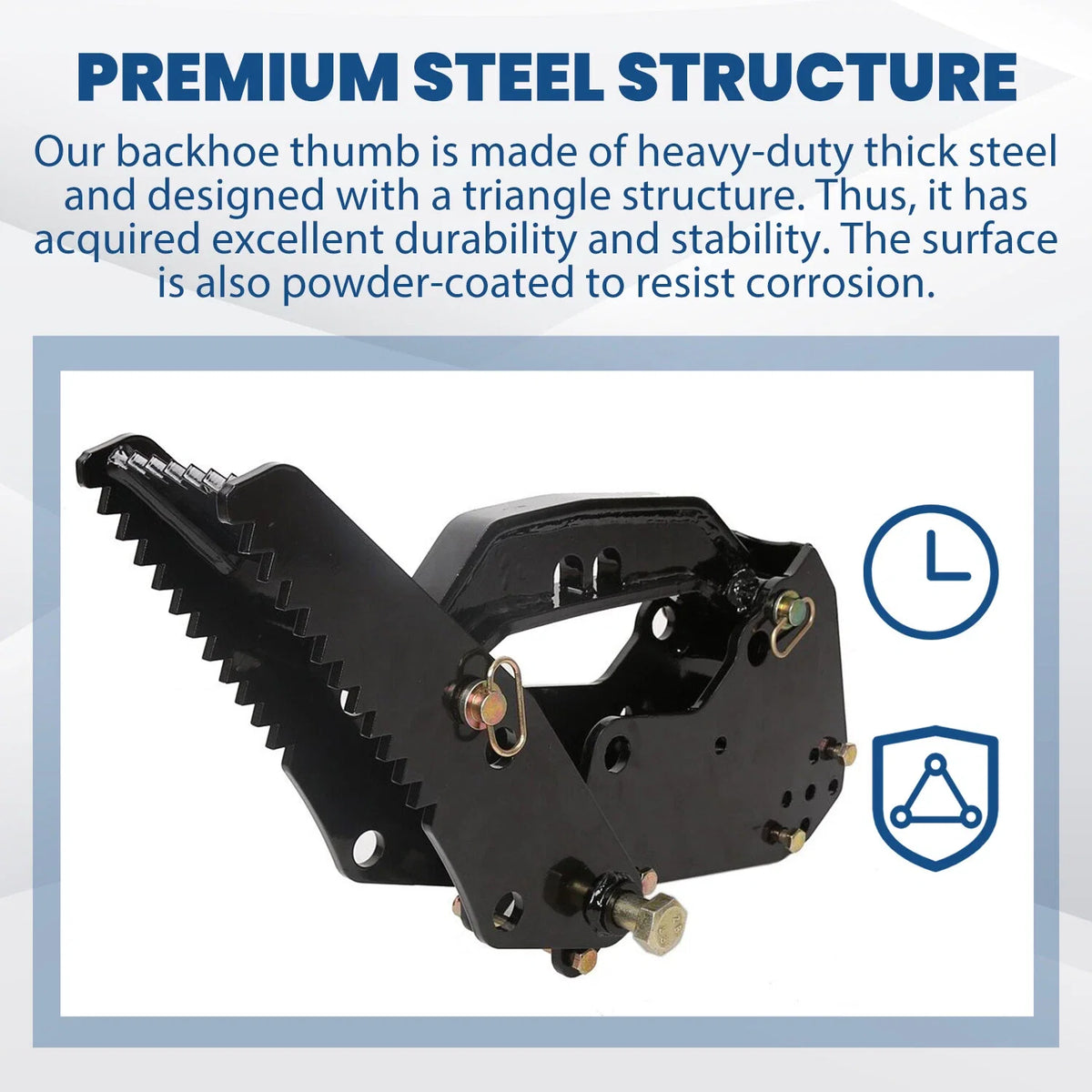 Backhoe Thumb Excavator Claw Attachment for Kubota Mahindra (Universal)