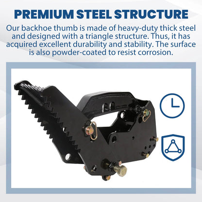 Backhoe Thumb Excavator Claw Attachment for Kubota Mahindra (Universal)