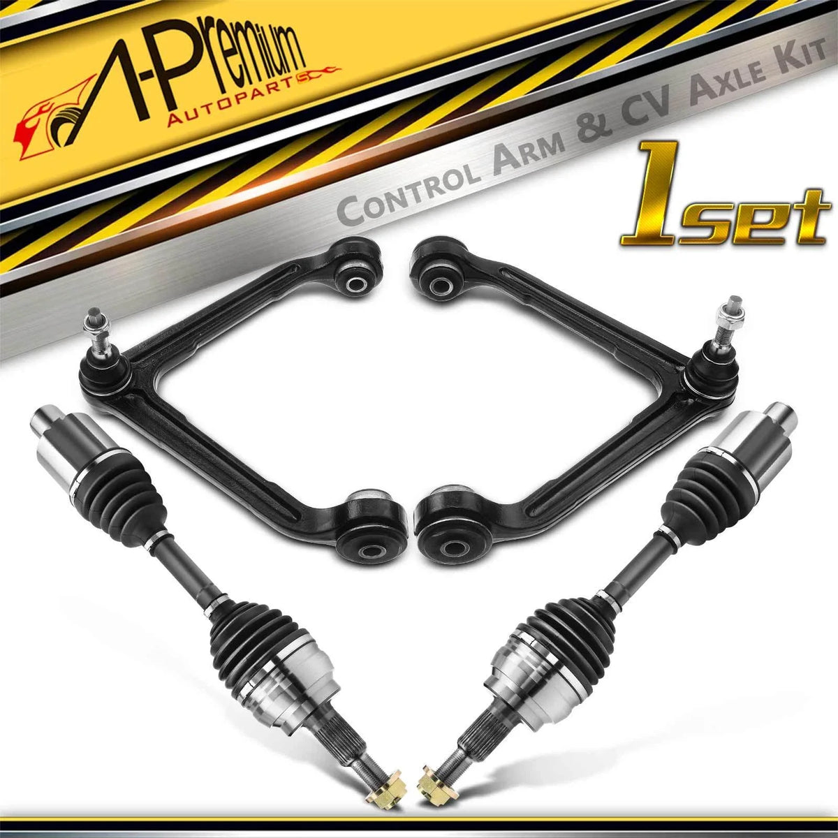 Set of 4 CV Axle Control Arms for Dodge Ram 1500 (2002–2008)