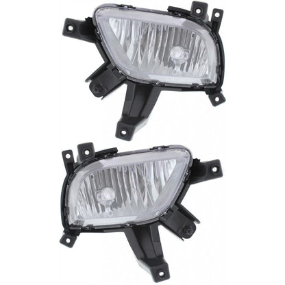 Fog Light Assembly Pair for Kia Forte5 (2014–2015) PLX-M0-19-6066-00-1-CL360A1, KI2592133, KI2593133