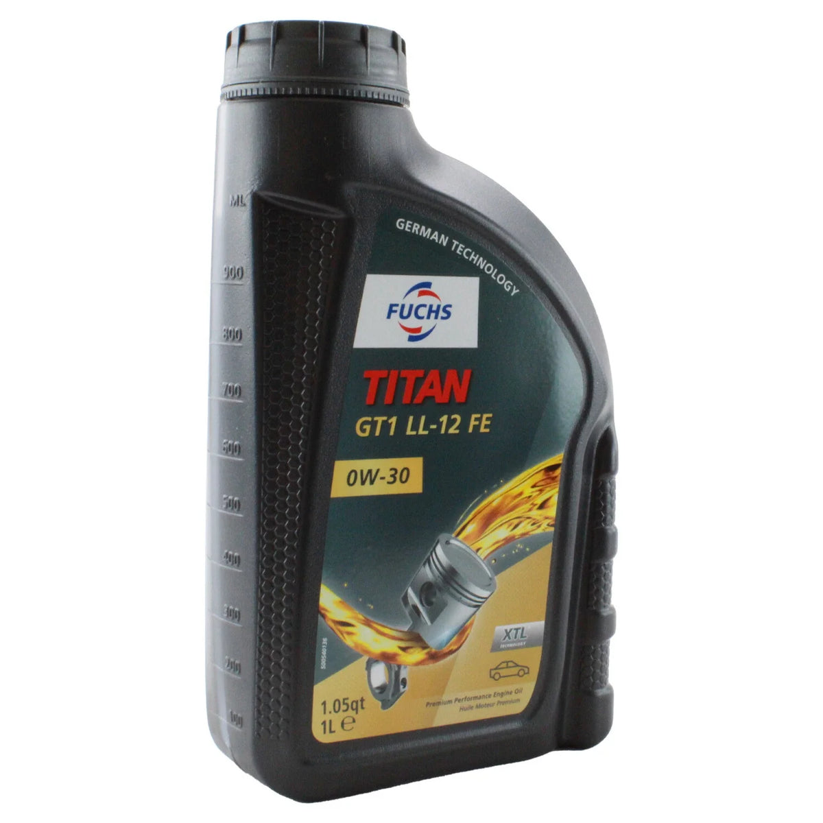 Set of 10 Fuchs TITAN GT1 LL-12 FE SAE 0W-30 Engine Oil 800360908