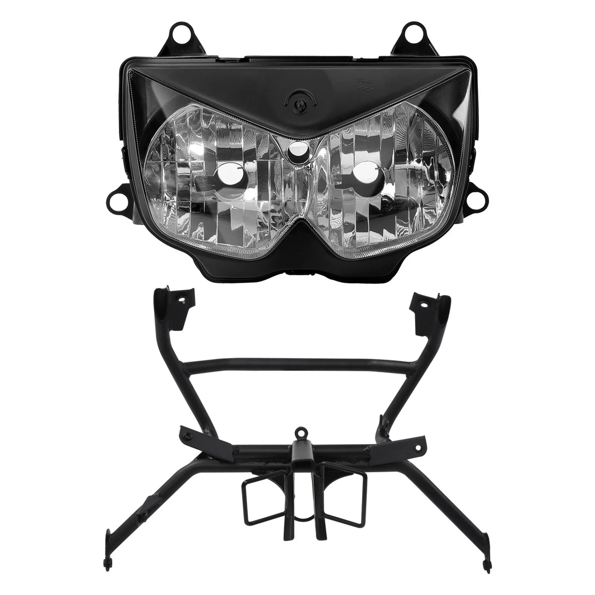 Front Headlight Lamp & Fairing Stay Bracket for Kawasaki Ninja 250R (2008–2012)