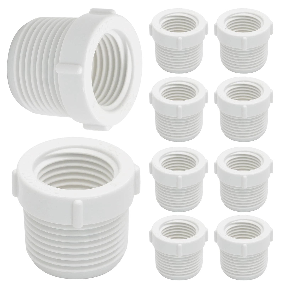 10PCS 3/4" Male to 1/2" Female Reducer for Various Applications