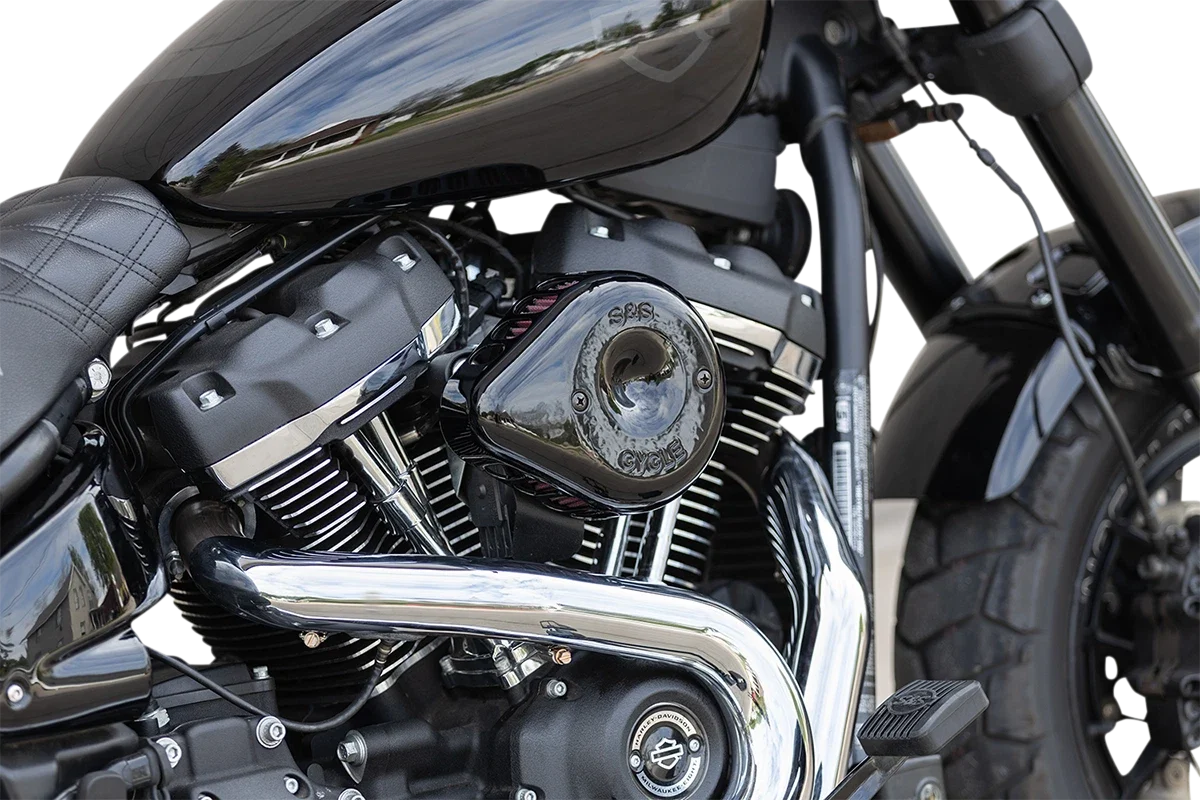 S&S Cycle Mini Teardrop Stealth Air Cleaner Kit for Harley (170-0436C)