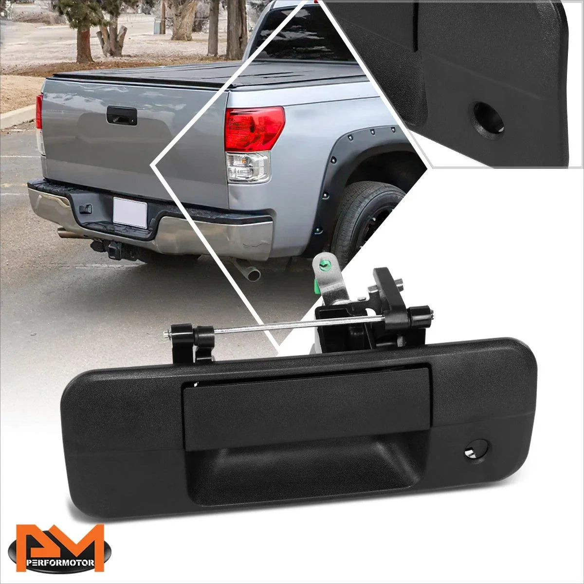 Rear Door Latch Tailgate Handle w/ Camera Hole for Toyota Tundra (2007–2013)