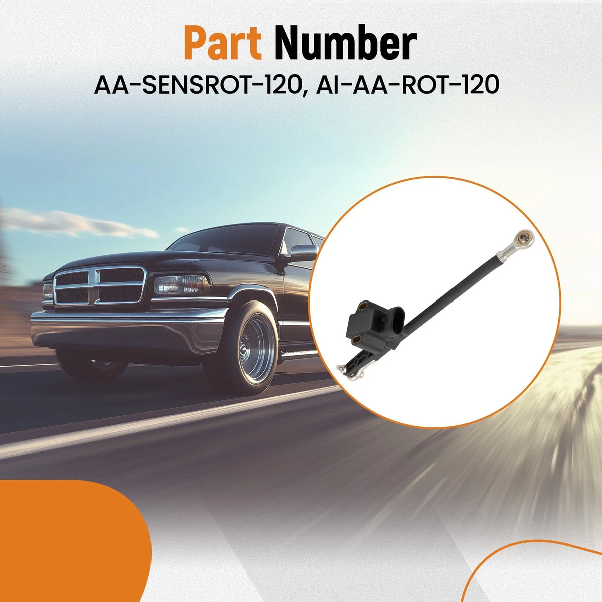 Air Ride Suspension Level Sensor for AccuAir e-level (AA-SENSROT-120)