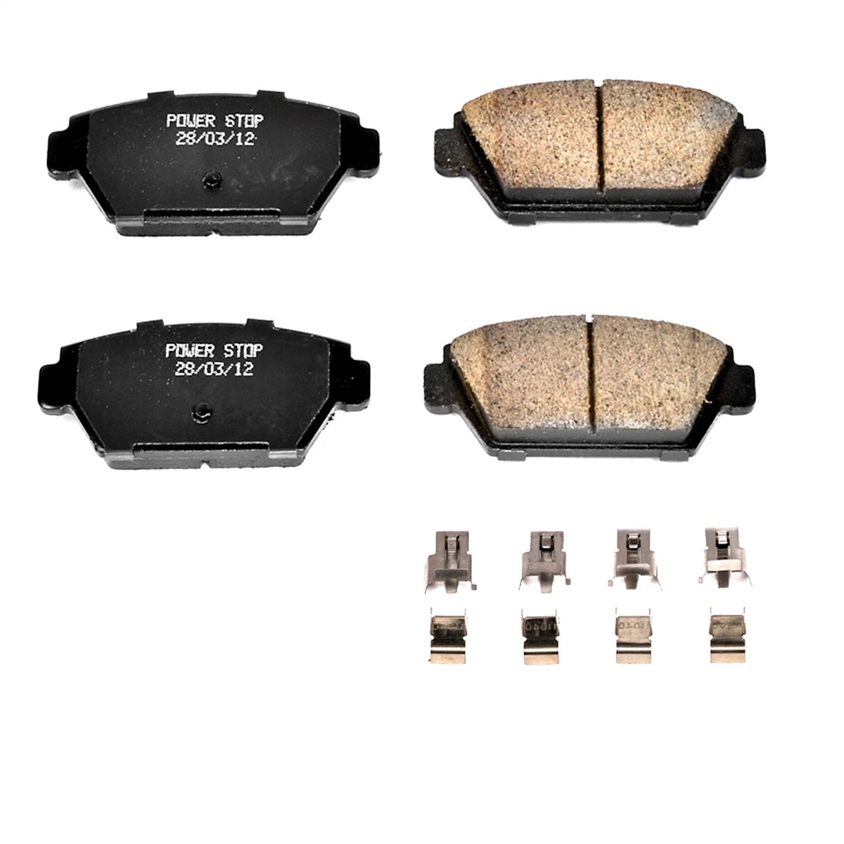 2X Powerstop Brake Pad Set Rear for Eagle Talon, Mitsubishi Eclipse, Laser (1989–1994)