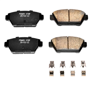 2X Powerstop Brake Pad Set Rear for Eagle Talon, Mitsubishi Eclipse, Laser (1989–1994)