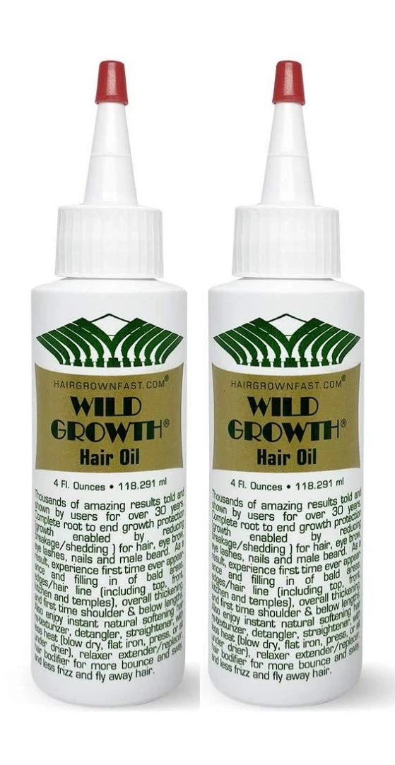Pack of 2 Wild Growth Hair Oil 4oz