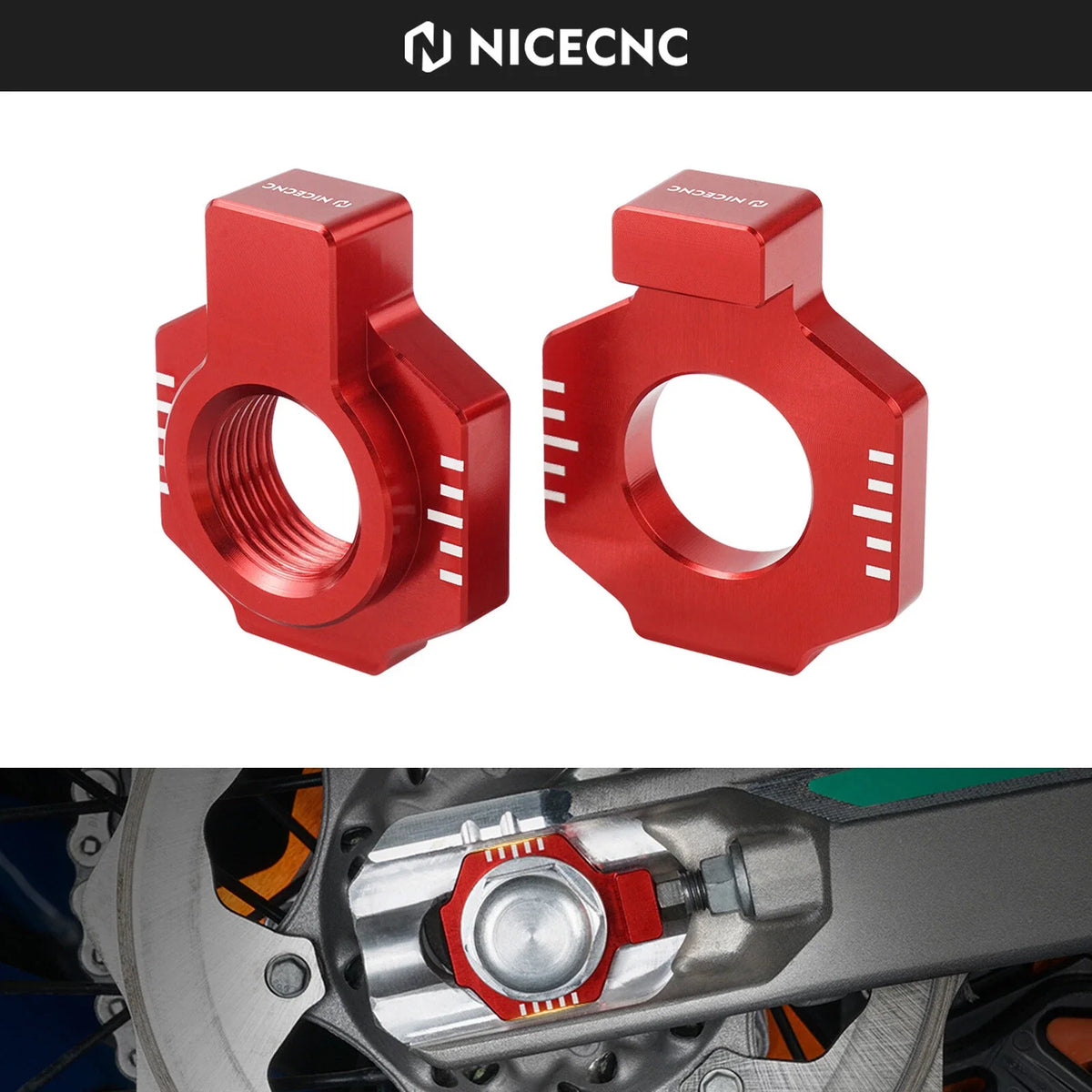 CNC Rear Axle Blocks for Beta RR 2T 250 300 RR 4T 350 390 430 480 (2015–2022)