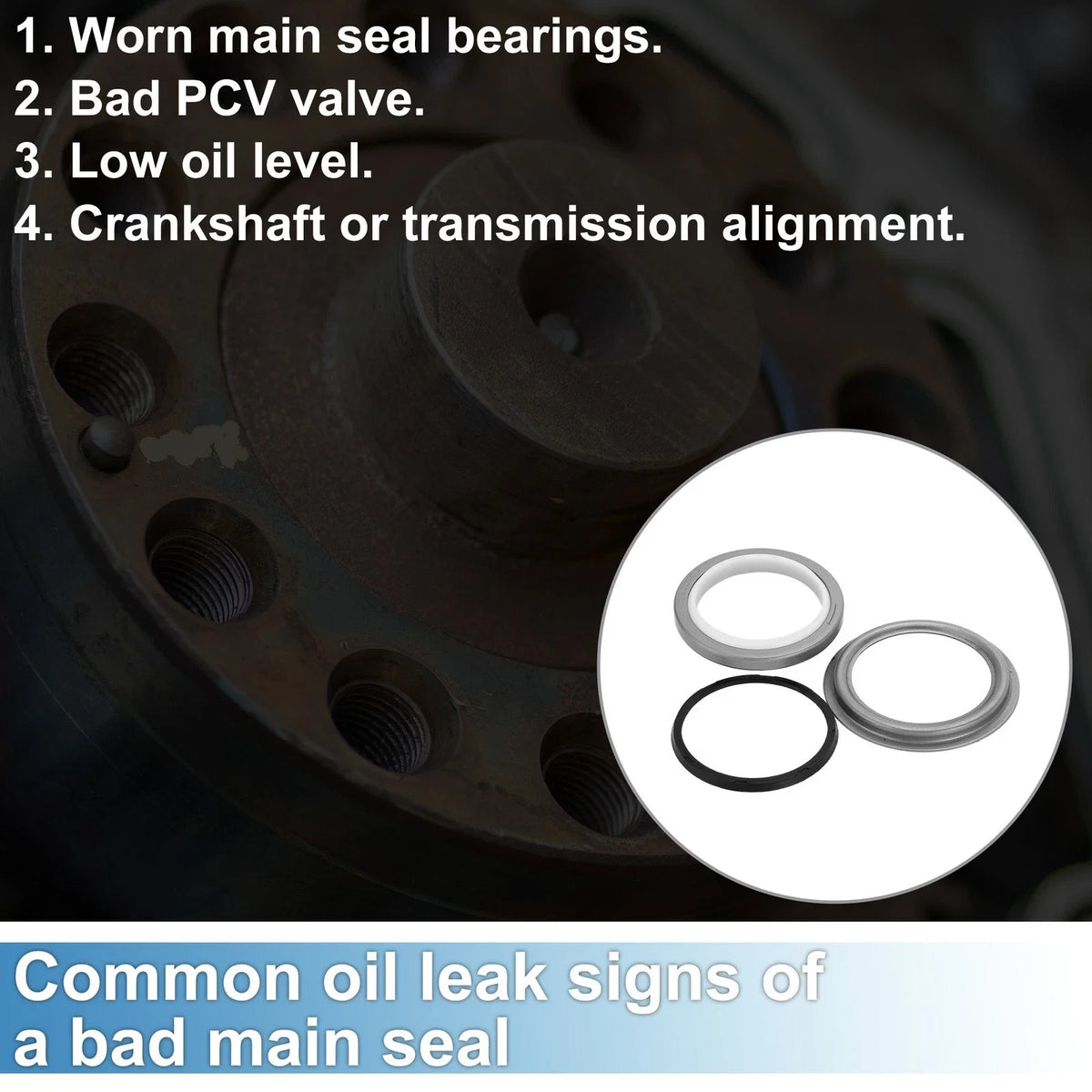 Front Crankshaft Oil Seal w/Installer Tool Kit for Dodge 6B 4B (No. 3935959)