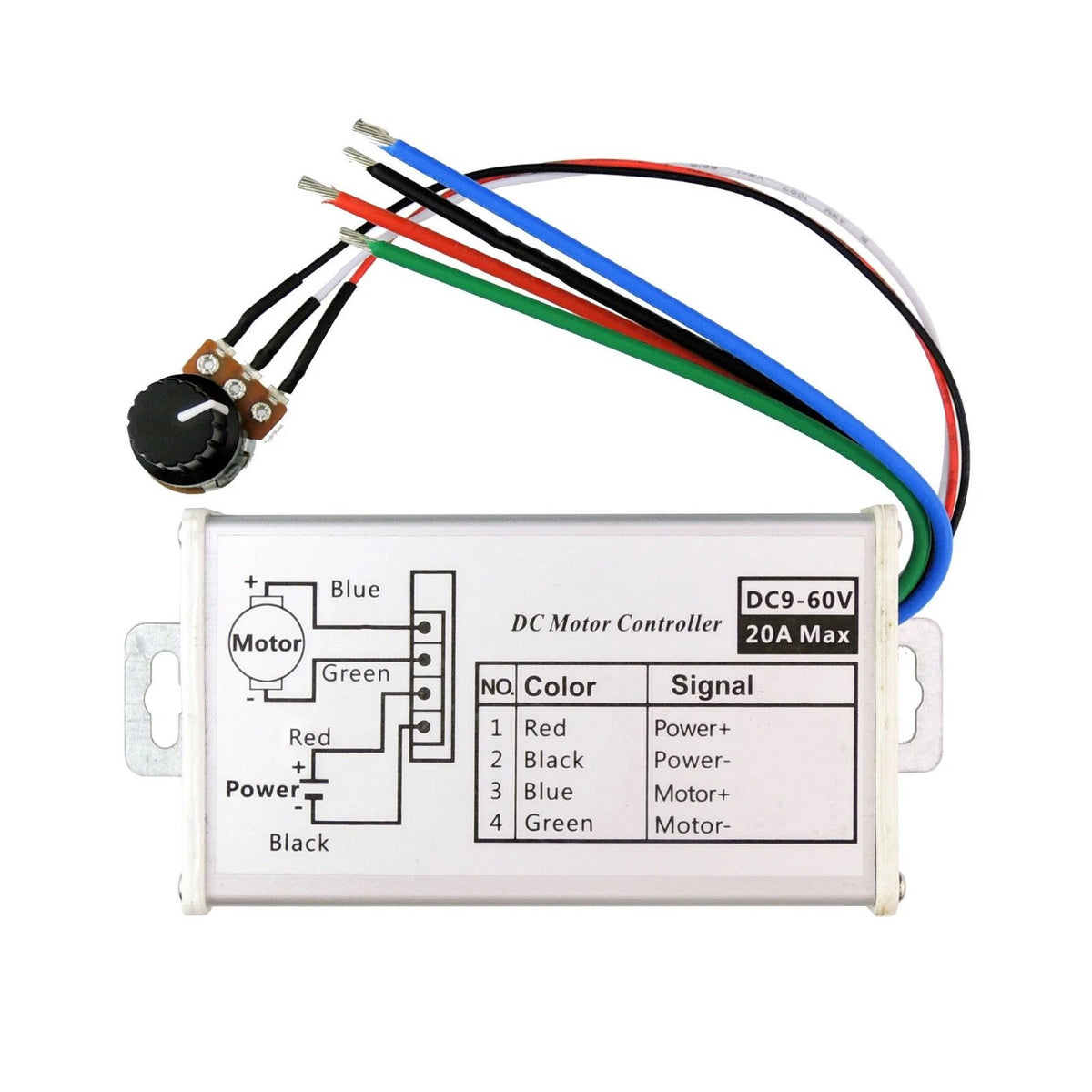 DC Motor Speed Controller Switch for Various Applications (105mm Hole)