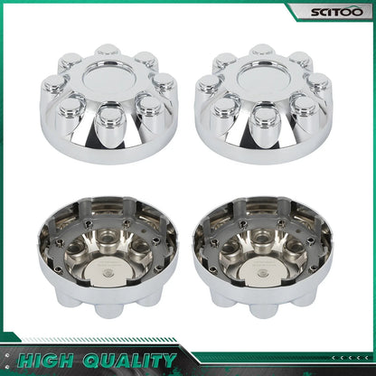 Set of 4 Chrome Wheel Center Hub Caps for Dodge Ram 2500 (2003–2014)