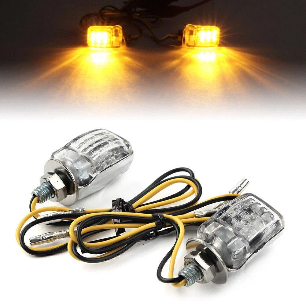 LED Motorcycle Turn Signal Indicator Light Blinker Lamp Universal
