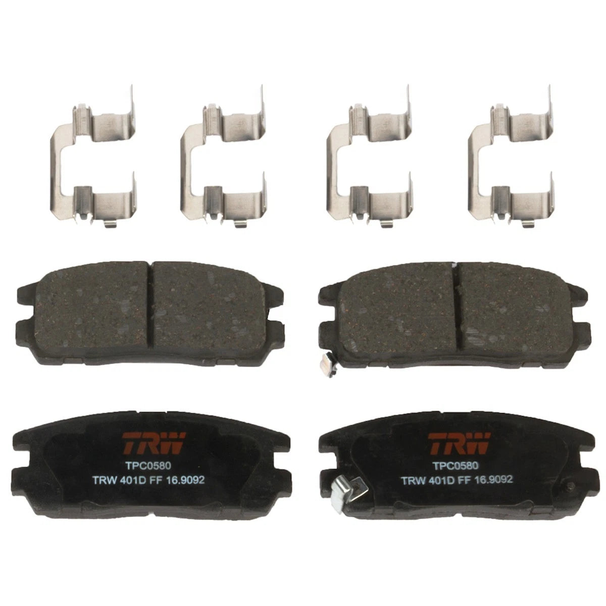 2X TRW Brake Pad Set Rear for Isuzu Rodeo Axiom Sport Trooper (1994–2004) TXC0580, 8971755300