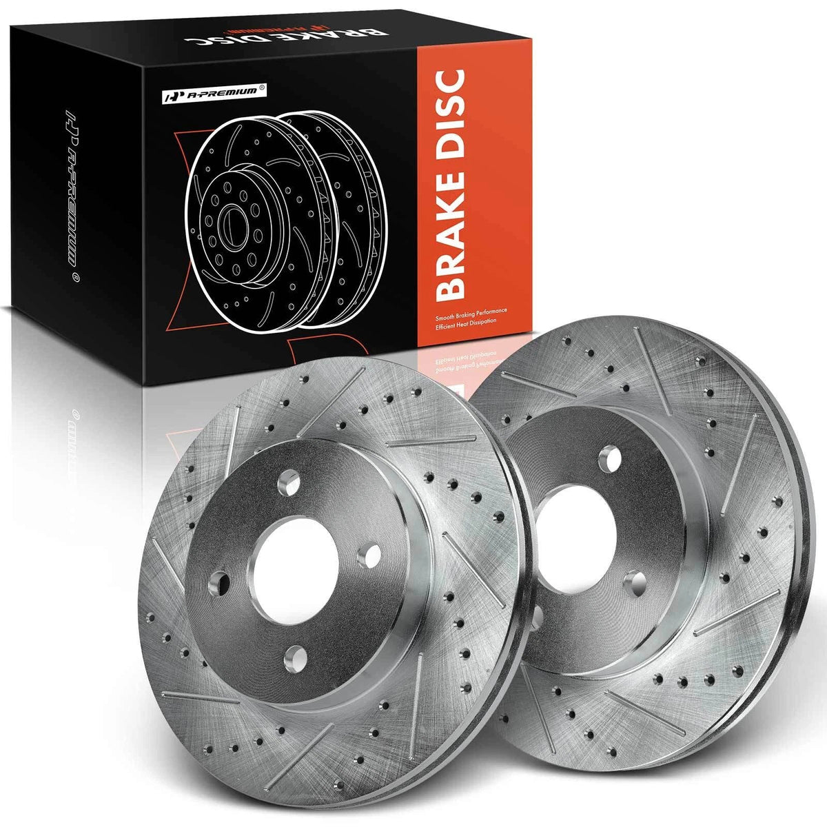 Front Drilled Brake Rotors for Chevy Cobalt, Pontiac G5, Saturn Ion (2005–2010)