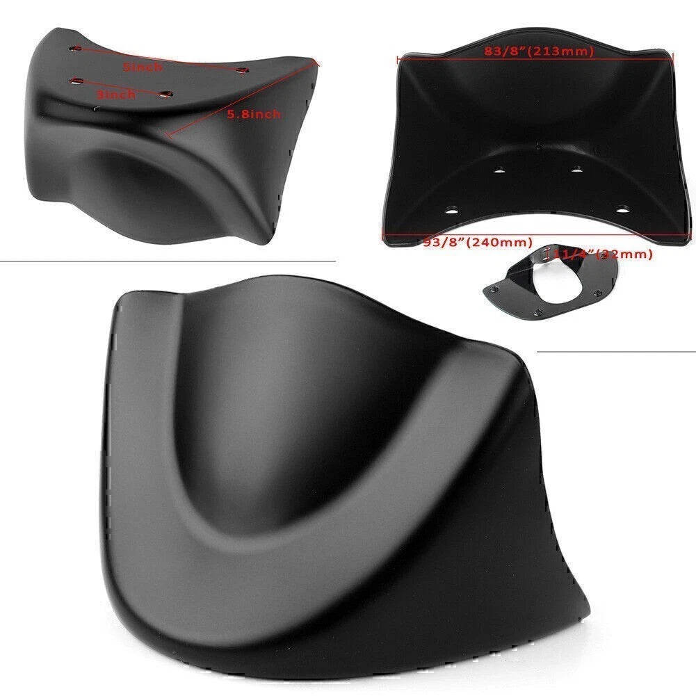 Matte Black Front Chin Spoiler for Harley Dyna FXD FXDB