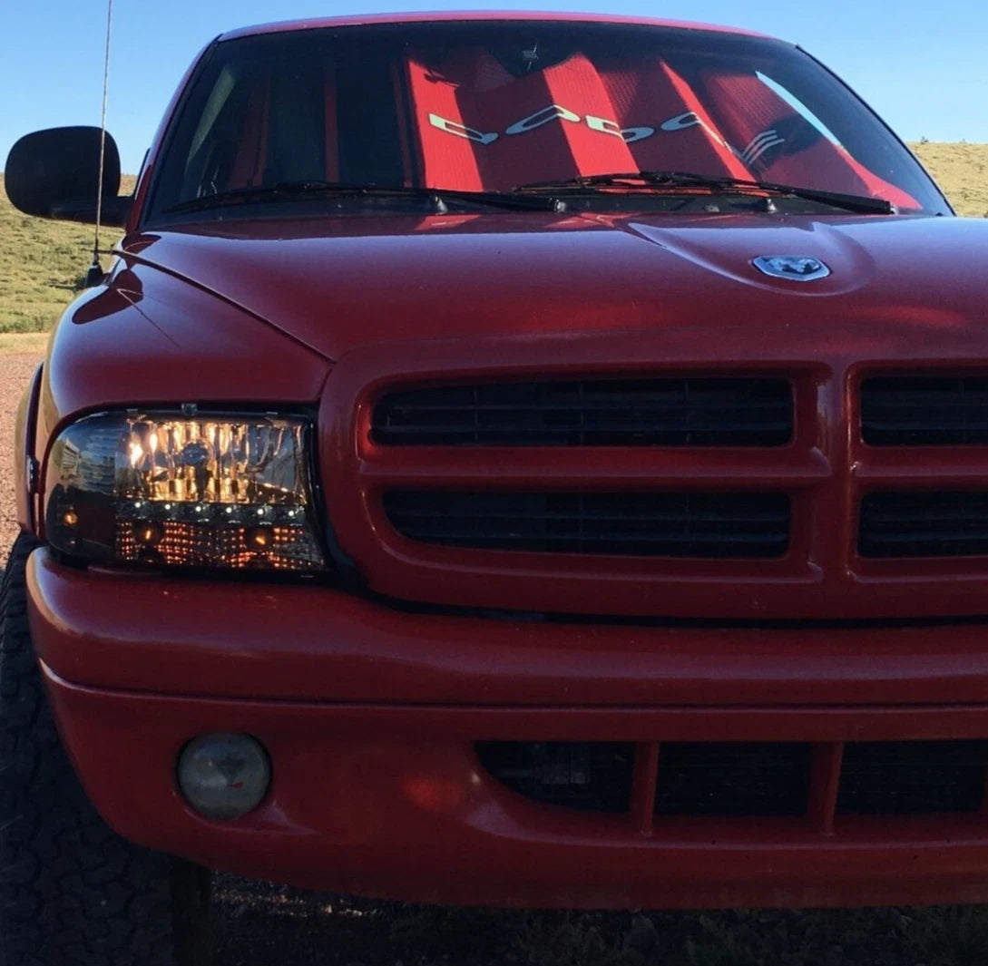 Red Accordion Windshield SunShade for Dodge Ram (Universal) 003705R01