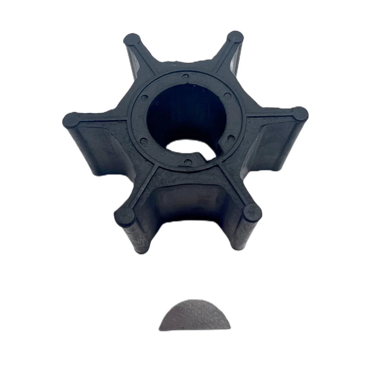 Water Pump Impeller with Key for Suzuki Outboard 9.9 15 HP (2-Stroke) (17461-93901)