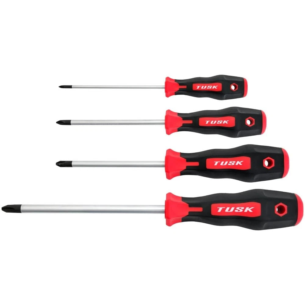 Set of 4 TUSK JIS Screwdrivers for Automotive Use