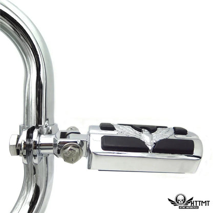 Foot Peg Clamps for Honda GoldWing GL1800 1500 (1" 1-1/4", Chrome)