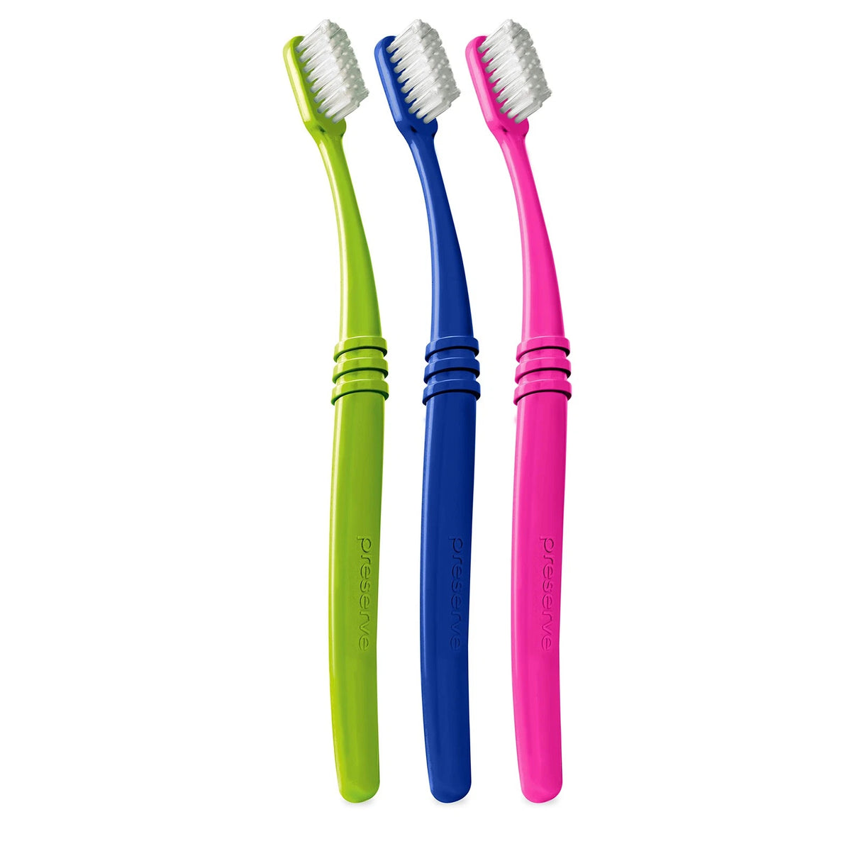 3X Recycled Plastic Toothbrushes Ultra Soft Bristles Eco Friendly