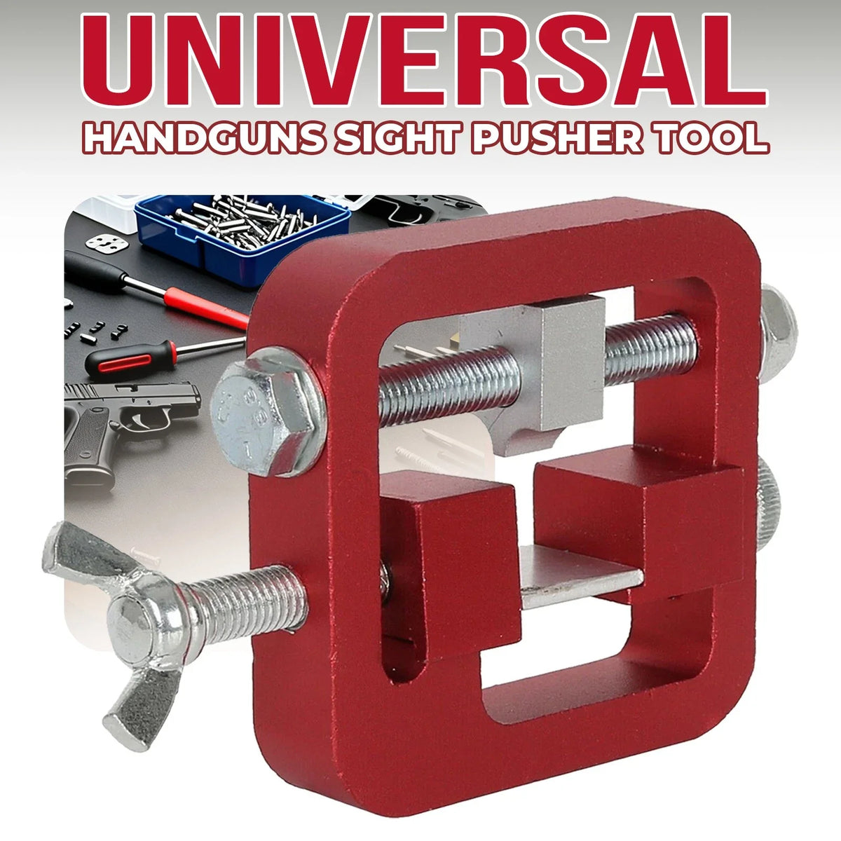 CNC Machined Aluminum Sight Pusher Tool for Universal Handguns