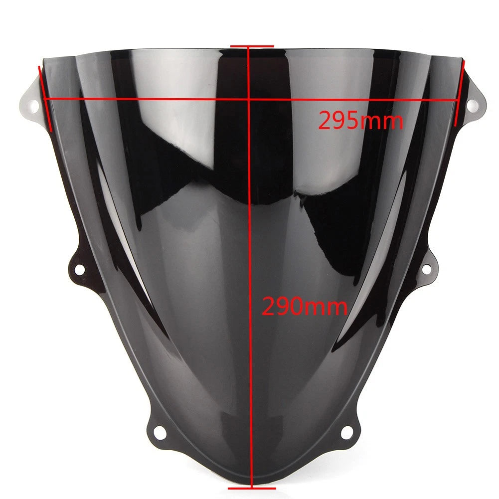 Black Windshield Double Bubble for Suzuki GSXR600/750 (2011–2022)