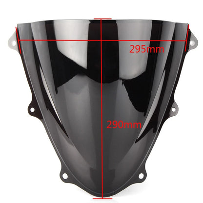 Black Windshield Double Bubble for Suzuki GSXR600/750 (2011–2022)