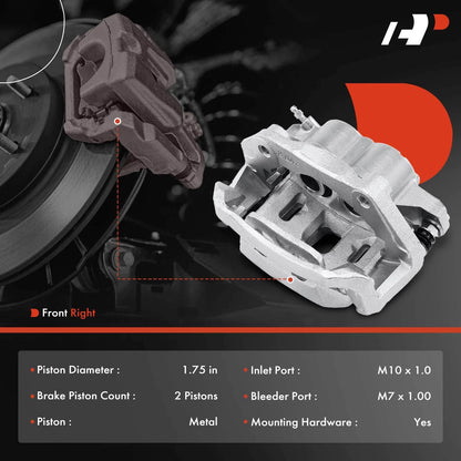 Front Right Disc Brake Caliper w/ Bracket for Toyota Supra Lexus SC300 (10-9049S, 14144225, 99-01591R, 19-B1608)