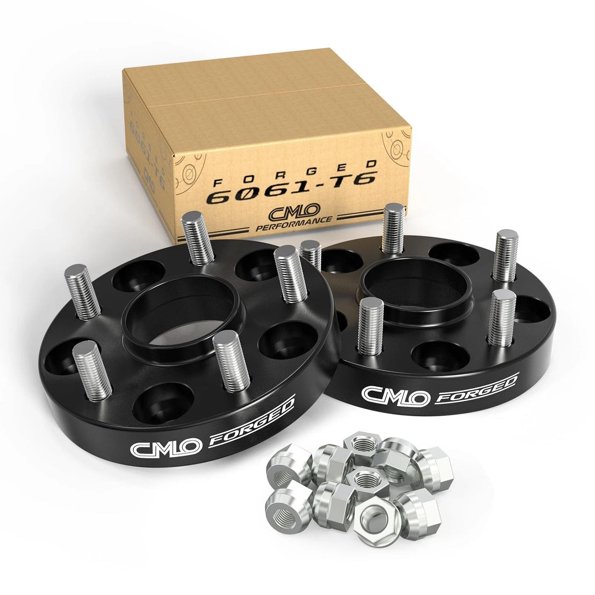 2X 25mm Hubcentric Black Wheel Spacers 5x4.5 for Ford Lincoln Mazda