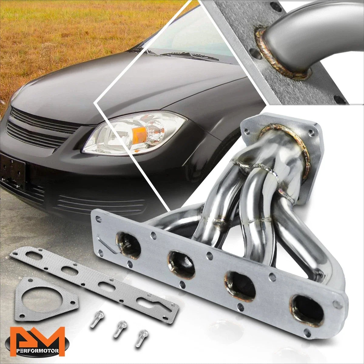 Stainless Steel 4-1 Exhaust Header for Chevrolet Cobalt/HHR, Saturn Ion (2005–2010)