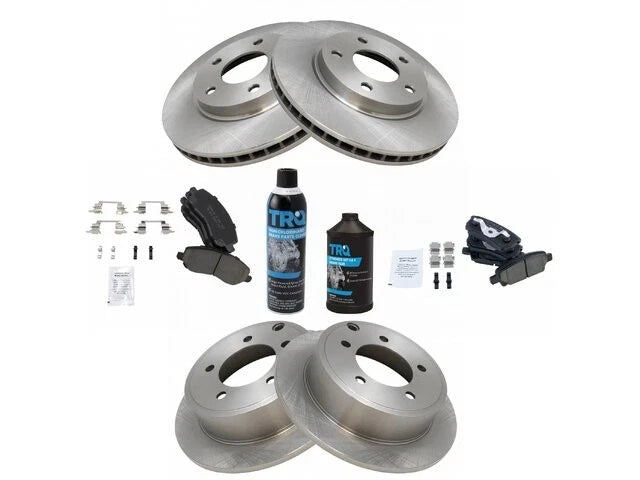 Brake Pad and Rotor Kit for Mitsubishi Lancer (2008–2013) 55526YKMN