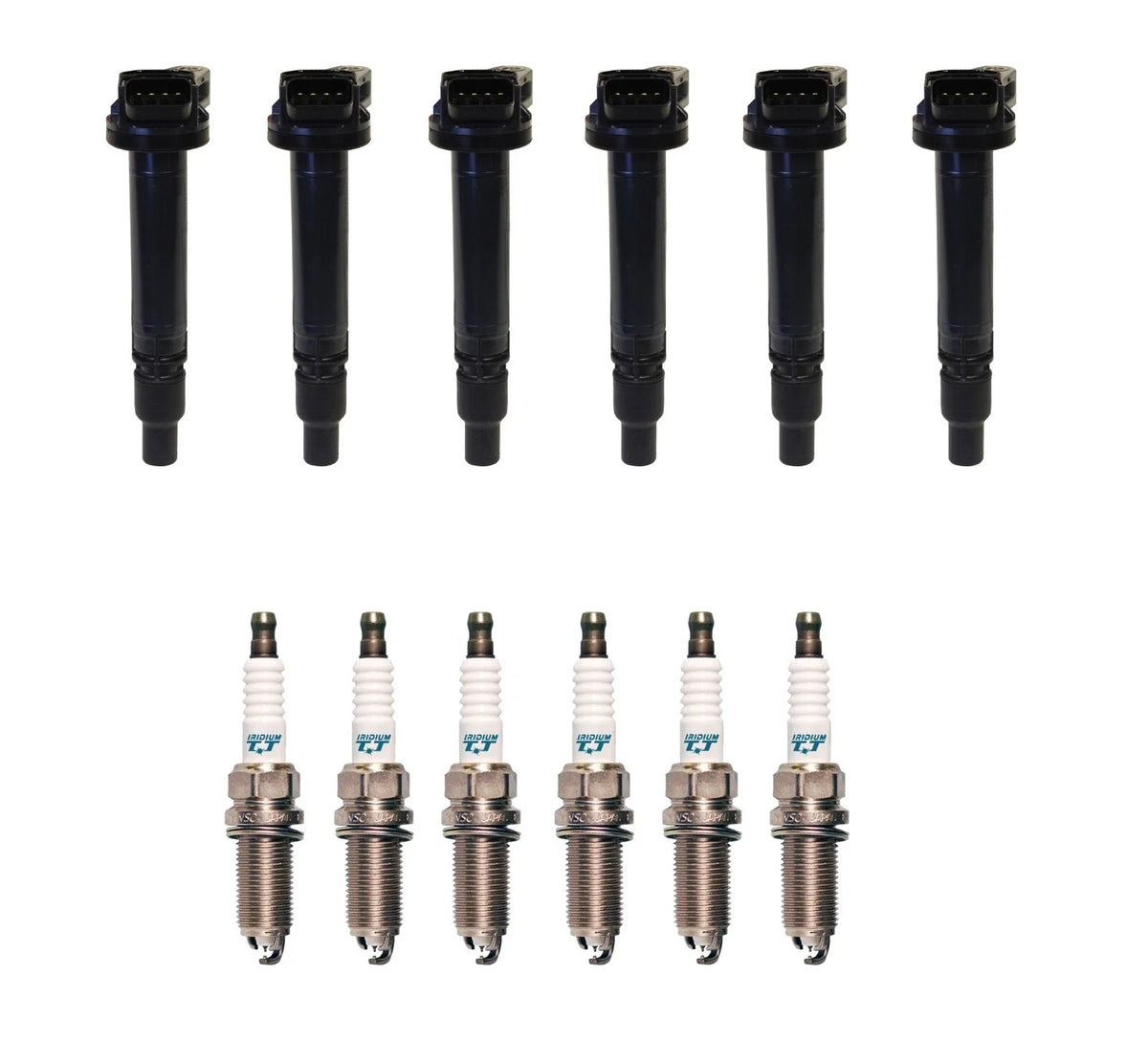 Set of 6 Ignition Coils & 6 Iridium TT Spark Plugs for Lexus 3.5 V6 (2007–2020)