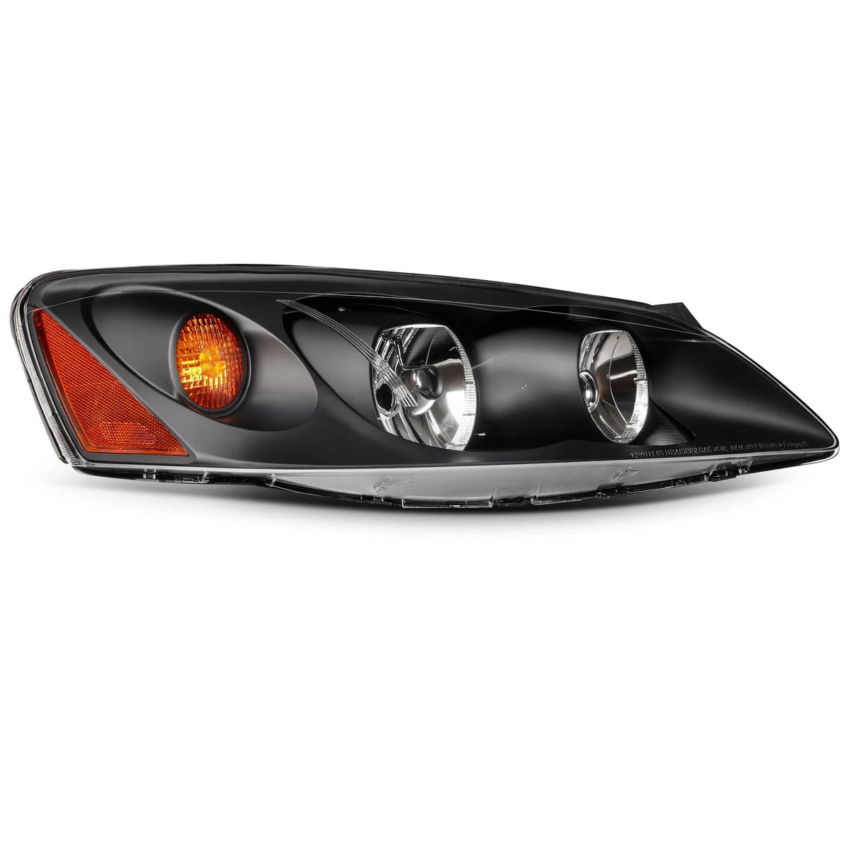 Pair of Headlights Assembly for Pontiac G6 (2005–2010) Black Housing