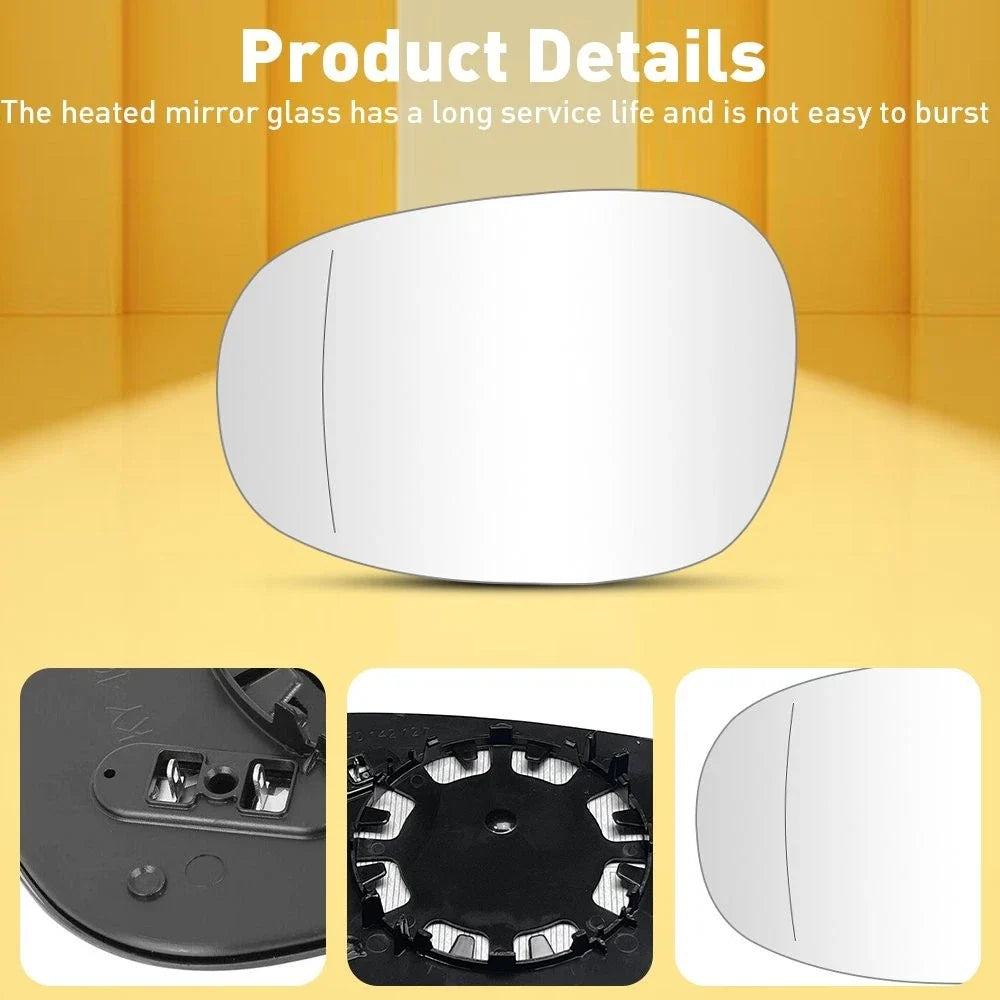 Heated Driver Side Mirror Glass for BMW E81 E90 E91 E92 325i 328i 335i (2009–2011)